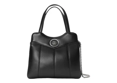 Pre-owned Gucci Women's  Petite Gg Small Tote In Black