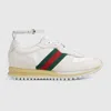 Gucci Motion Sneaker With Adjustable Ankle Strap In White
