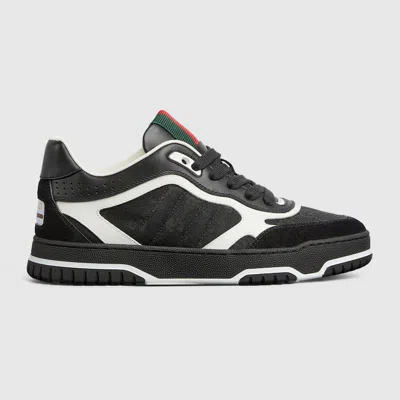 Gucci Re-web Sneakers In Original Gg Fabric In Black
