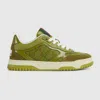 Gucci Re-web Sneaker In Green Gg Fabric Women In Green
