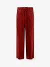 Gucci Women  Rosso Ancora Viscose Blend Trousers In Red