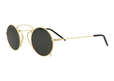 Pre-owned Gucci Women's  Round Oval Sunglasses002) In Gold/grey (gg0991s/30011395