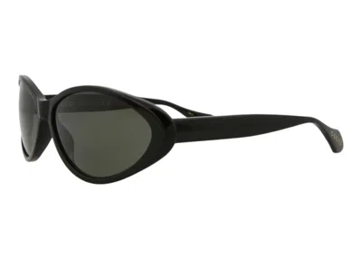 Pre-owned Gucci Women's  Round Sunglasses002) In Black/grey (gg1377s/30014359