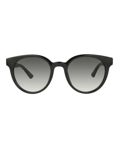 Pre-owned Gucci Women's  Roundframe Injection Sunglasses In Black Black Grey (gg0638sk/30008630/001)