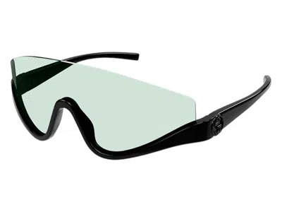 Pre-owned Gucci Women's  Shield Sunglasses In Black (gg1650s 005)