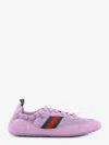 Gucci Women  Shift Mesh And Suede Sneakers In Purple