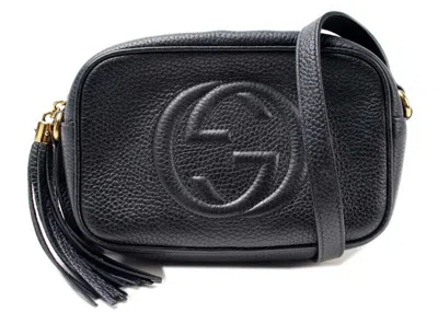 Pre-owned Gucci Women's  Soho Disco Leather Mini In Black