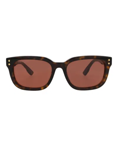 Pre-owned Gucci Women's  Squareframe Recycled Acetate Sunglasses In Havana Havana Brown (gg1605sk/30014877/002)