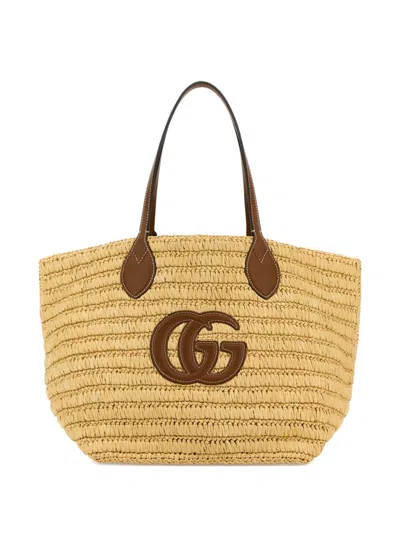 Gucci Women  Summer Rafia Tote Bag In Multi
