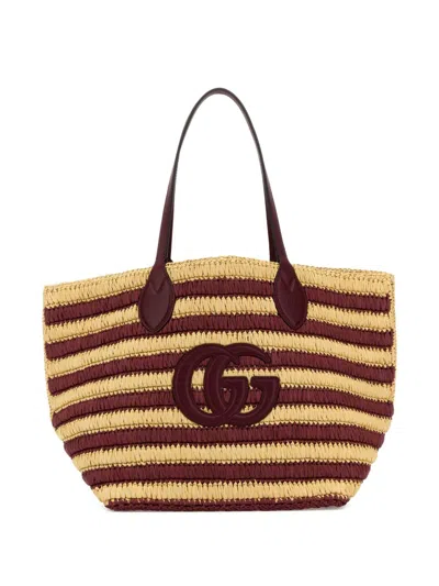 Gucci Women  Summer Rafia Tote Bag In Multi