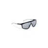 Gucci Acetate Sunglasses With Oversized Mask Frame In Black
