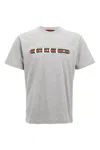 Gucci Women Grey Printed Cotton Jersey T-shirt In Gray
