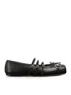 Shop Gucci Women  Women`s Ballerina With Horsepiece In Black