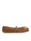 Gucci Women  Women`s Ballerina With Horsepiece In Brown