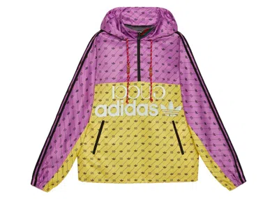 Pre-owned Gucci Women's  X Adidas Bomber Jacket In Yellow/purple