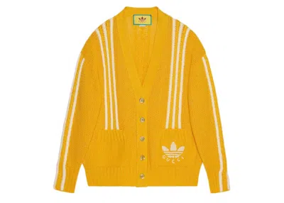 Pre-owned Gucci Women's  X Adidas Cardigan In Yellow