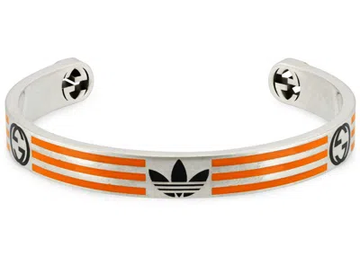 Pre-owned Gucci Women's  X Adidas Cuff Bracelet In Orange