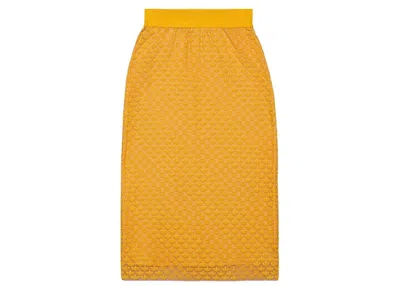 Pre-owned Gucci Women's  X Adidas Gg Tulle Skirt In Yellow