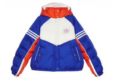 Pre-owned Gucci Women's  X Adidas Jacket In Blue/white/orange