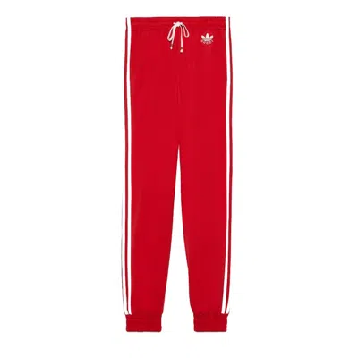 Pre-owned Gucci Women's  X Adidas Jersey Jogging Pant In Bright Red