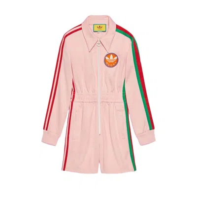 Pre-owned Gucci Women's  X Adidas Short Jumpsuit In Pink
