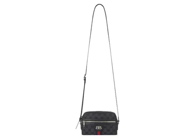 Pre-owned Gucci Women's  X Balenciaga The Hacker Project Camera Bag In Black