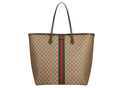 Pre-owned Gucci Women's  X Balenciaga The Hacker Project Large Tote Bag In Beige