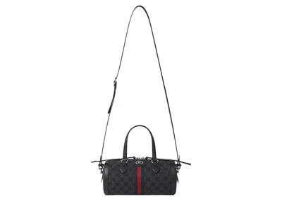 Pre-owned Gucci Women's  X Balenciaga The Hacker Project Small Boston Bag In Black