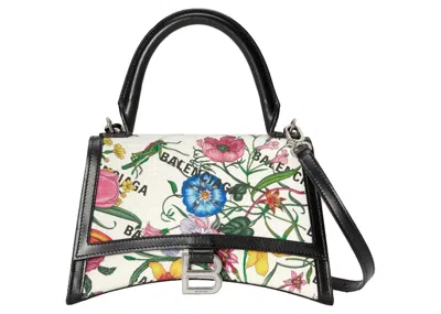 Pre-owned Gucci Women's  X Balenciaga The Hacker Project Small Hourglass Bag In White