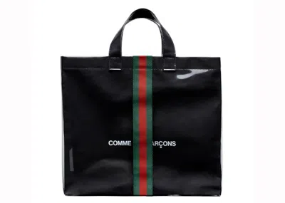 Pre-owned Gucci Women's  X Comme Des Garcons Tote Bag In Black