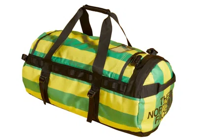 Pre-owned Gucci Women's  X The North Face Base Camp Duffle Bag In Green/yellow