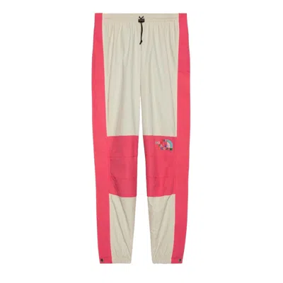 Pre-owned Gucci Women's  X The North Face Cotton Pants In White/dark Pink
