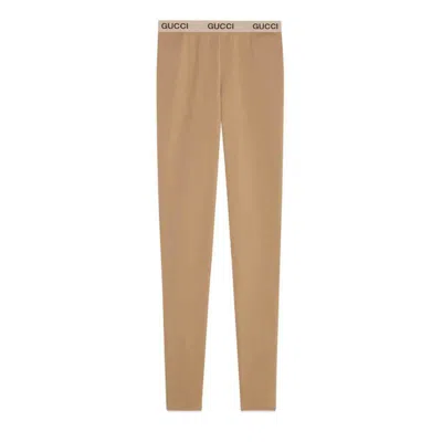 Pre-owned Gucci Women's  X The North Face Leggings Leggings In Camel