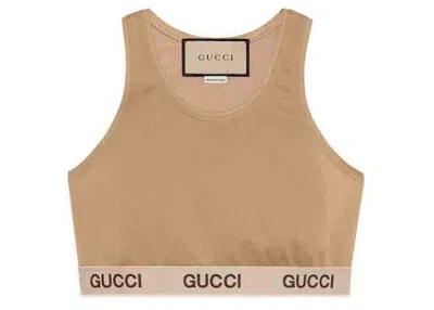 Pre-owned Gucci Women's  X The North Face Sleeveless Top In Camel