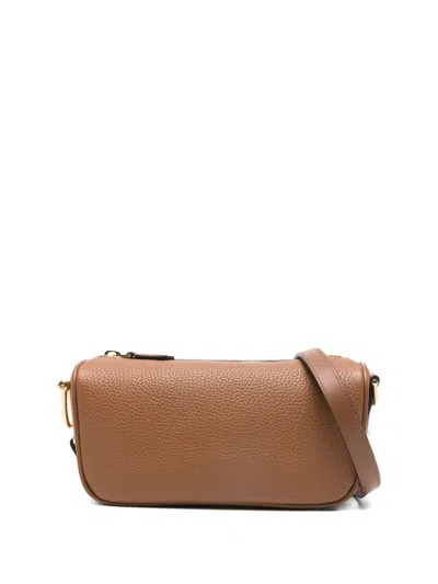 Gucci Women Half Horsebit Leather Mini Bag In Brown
