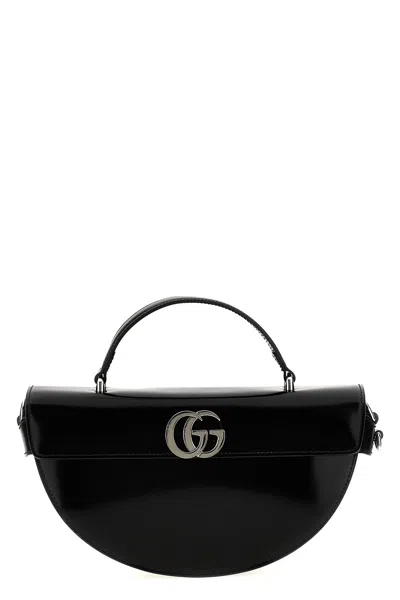ハンドバッグ GUCCI HALFMOON LEATHER HANDBAG GUCCI Half Moon embellished leather shoulder bag | NET-A-PORTER