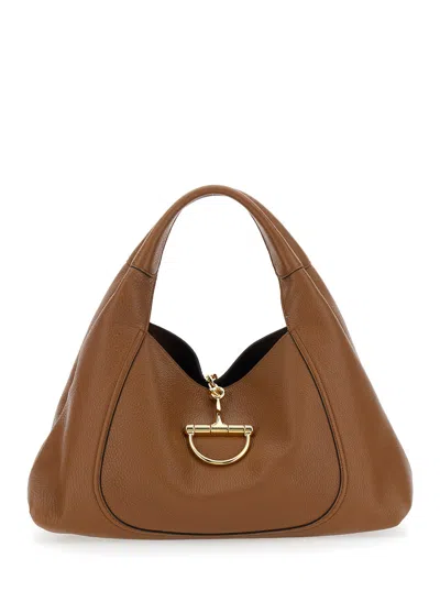Gucci Women Handbag Guc.softbit Brai.c In Brown