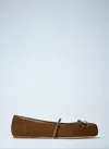 Gucci Horsbit Ballet Flats In Brown