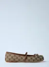 Gucci Ballerina Gg Women In Brown