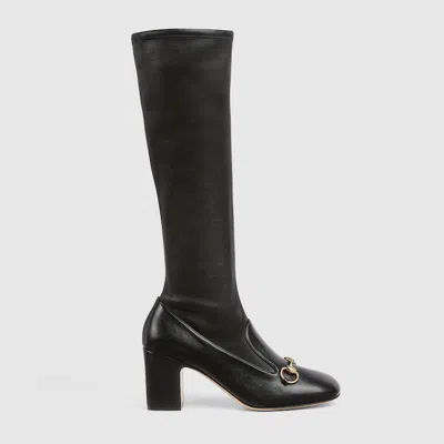 Gucci Horse Collar Buttoned Boots In Black