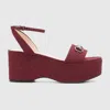 Gucci Women's Horsebit Flatform Sandal