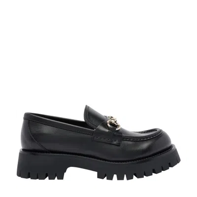 Gucci Women Horsebit Lug Sole Loafers ModeSens