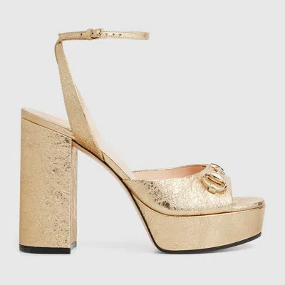 Gucci Women's Horsebit Platform Sandal
