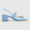 Gucci Women's Horsebit Pump In Blue