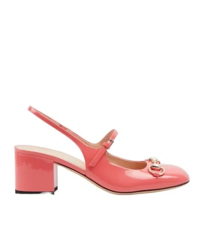 GUCCI GUCCI HORSEBIT DETAILED SQUARE TOE PUMPS