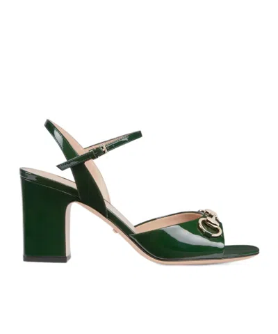 Gucci Horsebit Sandals In Green