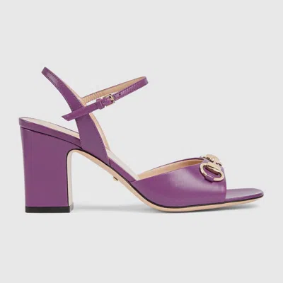 Gucci Women's Horsebit Sandal In Purple