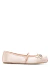 Gucci Satin Ballet Flats Horsebit Detail