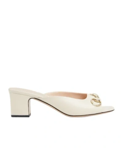 Gucci Women's Horsebit Slide In White