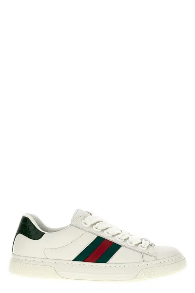 Gucci Hyper Ace Sneakers In White
